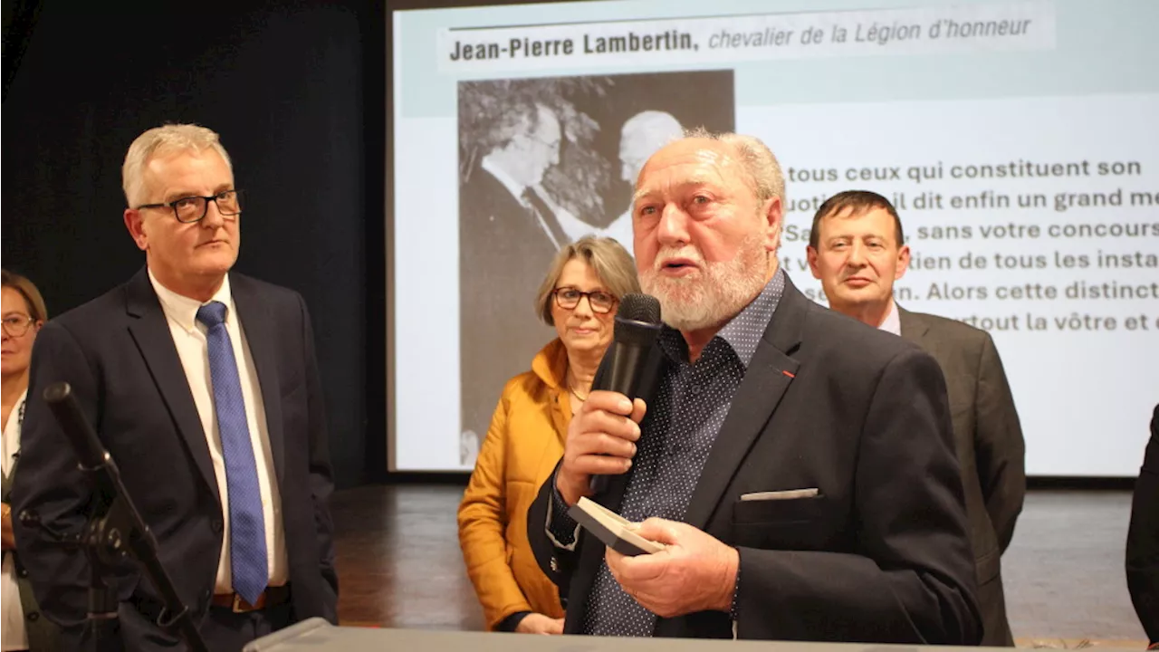 L'ancien maire Jean-Pierre Lambertin reçoit la médaille de la Ville à Lapalud