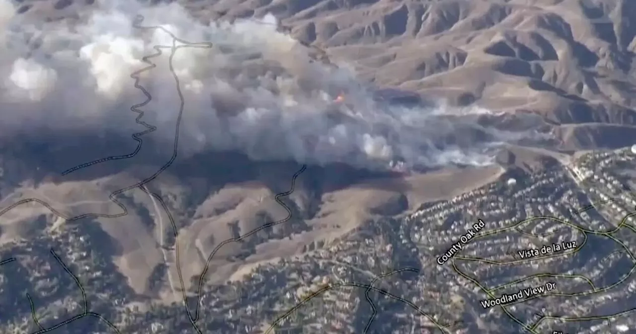 Kenneth Fire Explodes Near Calabasas, Threatening Homes