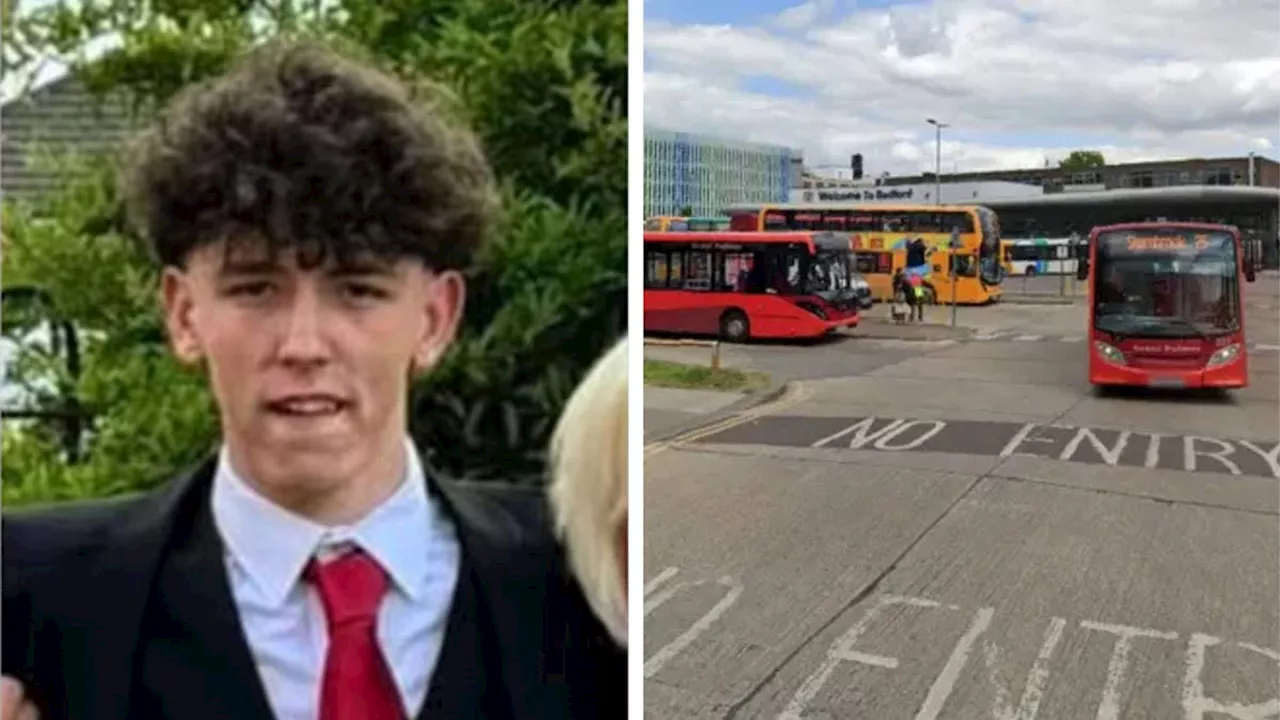 Three teenagers arrested on suspicion of murder after schoolboy stabbed to death near Bedford bus station