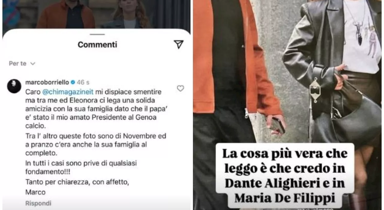 Marco Borriello, flirt con Eleonora Preziosi? Lui smentisce tutto: «Ecco la verità»