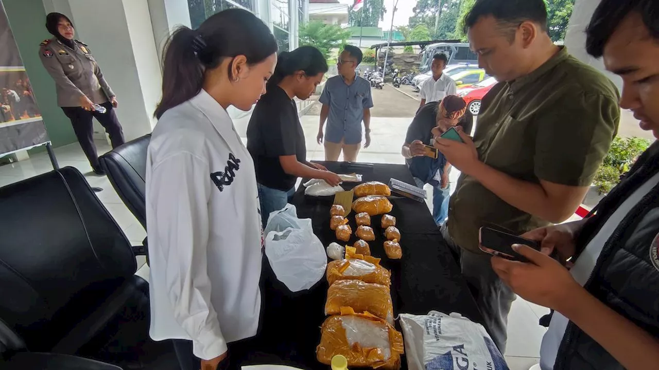 Polres Bogor Gagalkan Peredaran 6,9 Kg Sabu Senilai Rp7 Miliar, Pemasok Diburu