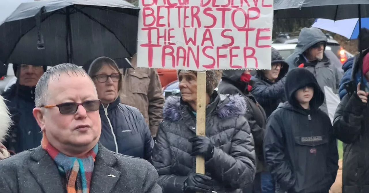 70 Bacup waste station protestors gather at council’s offices