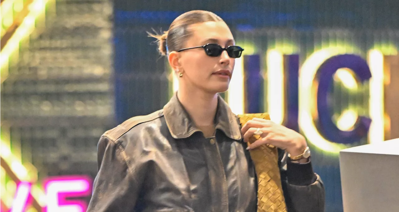 Bottega Veneta's $4,900 Hop Bag Is the Main Character of Hailey Bieber's Mom Style