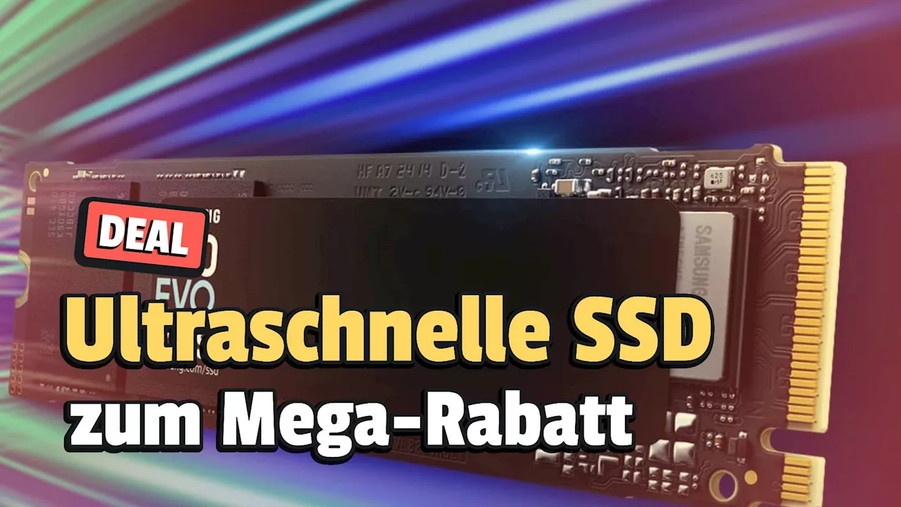 SSD von Samsung mit krasser Geschwindigkeit ist um fast 40% reduziert