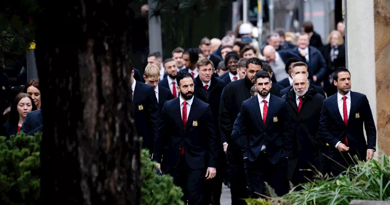 Manchester United Players Suit Up for Cathedral Service