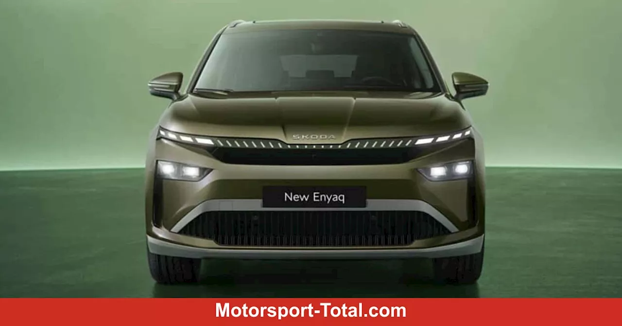 Skoda Enyaq Facelift im Stil des Elroq: Der Grill ist weg