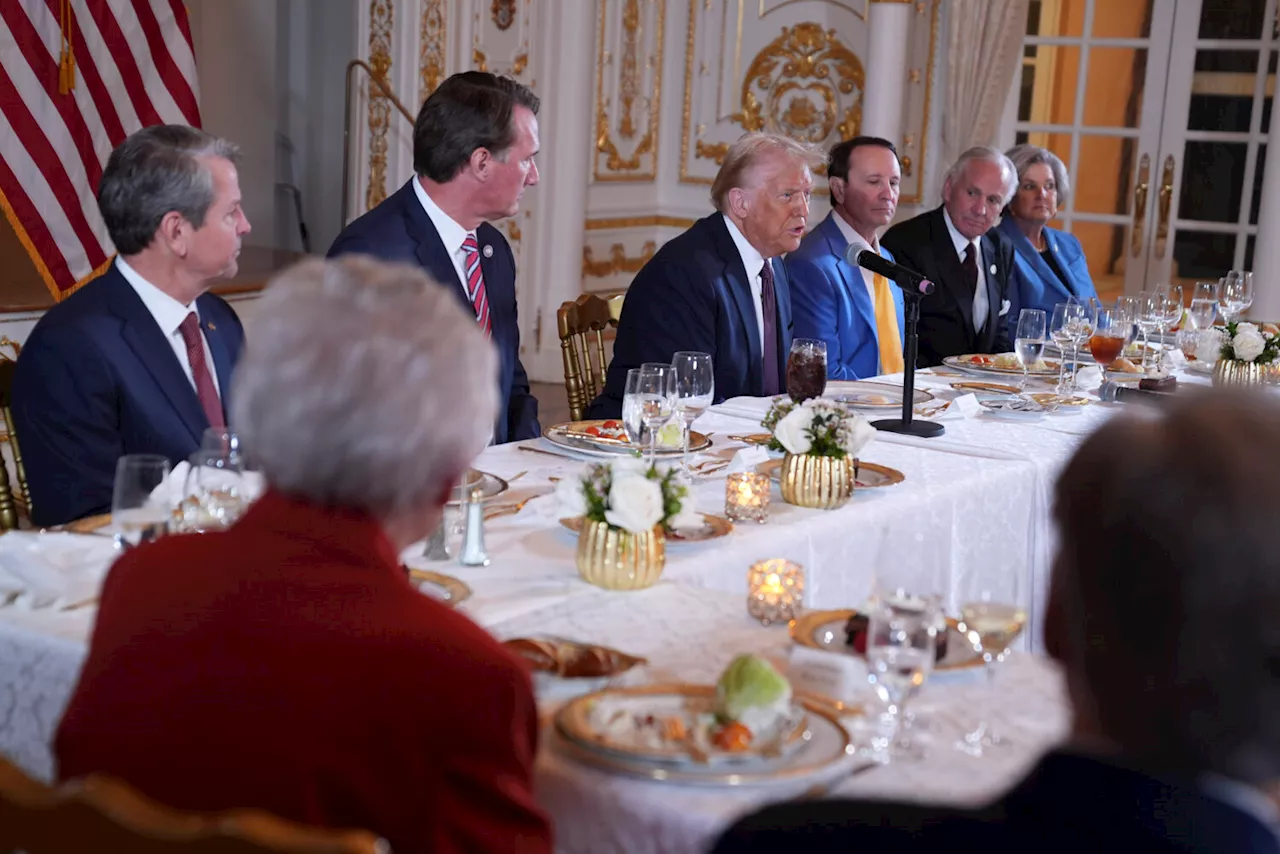 Trump Meets With GOP Governors at Mar-a-Lago, Promises 'Collaborative' Relationship