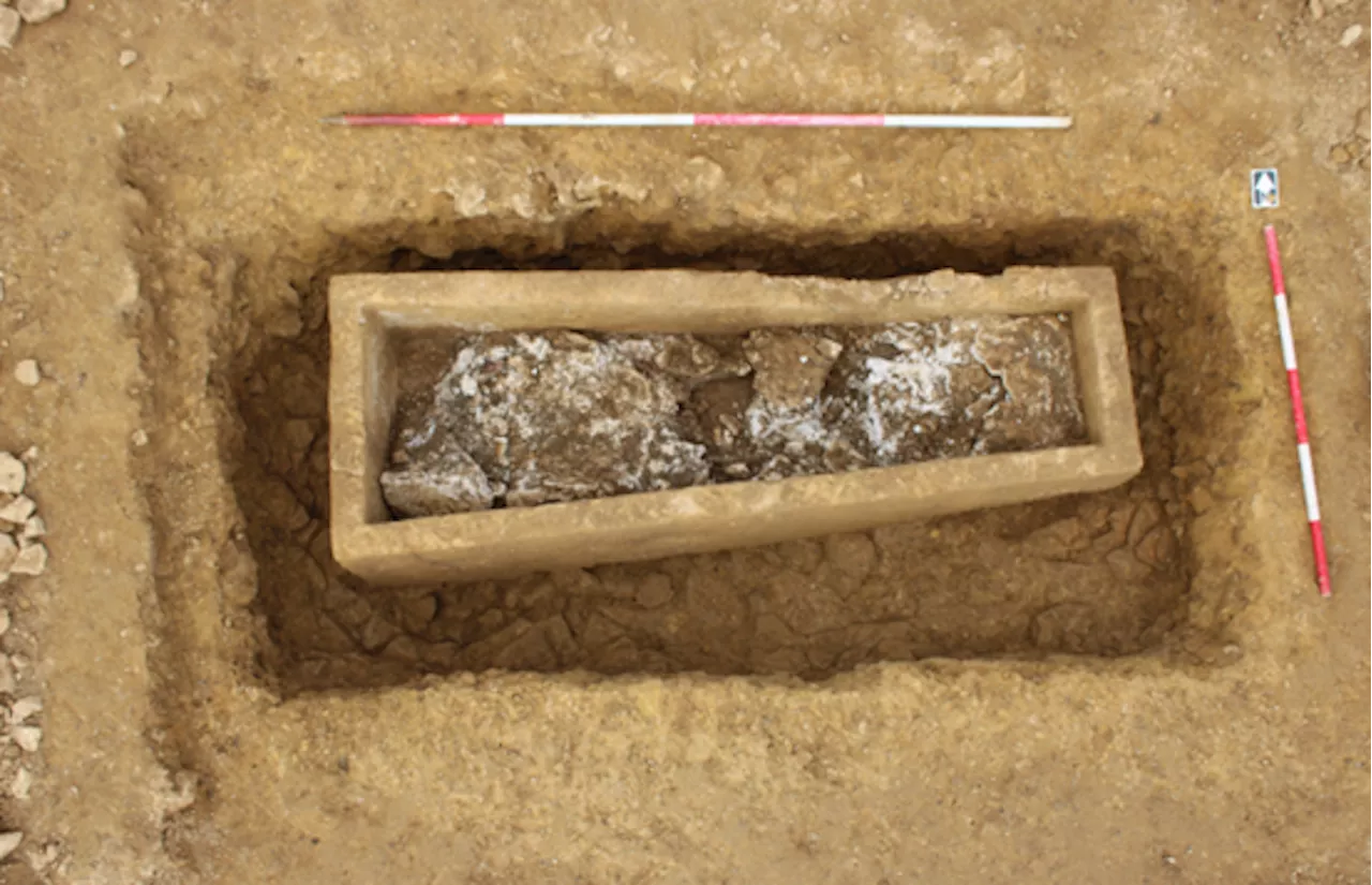 Ancient Roman Coffin Weighing 1,600lbs Revealed by Roadworks