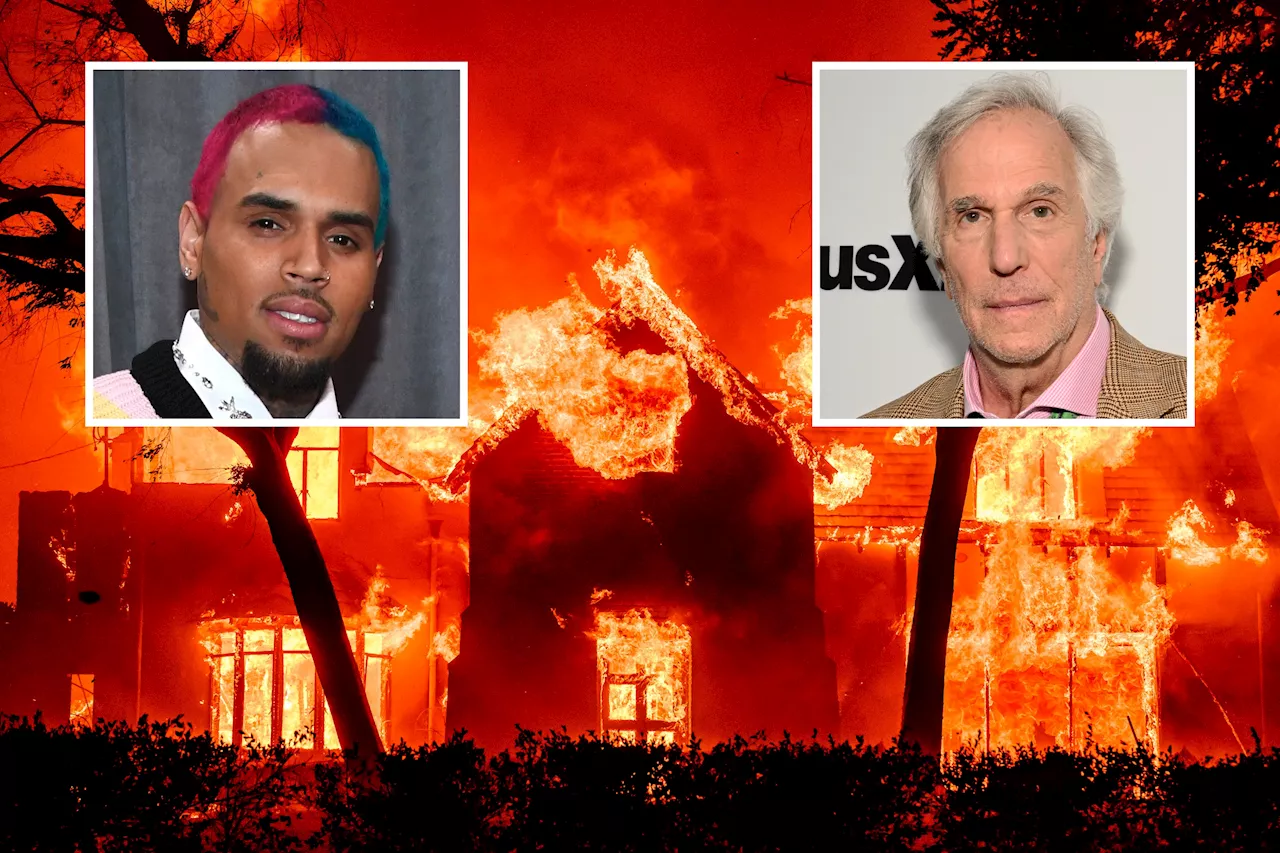 California Wildfires: Chris Brown and other Celebs Float Arson Theory