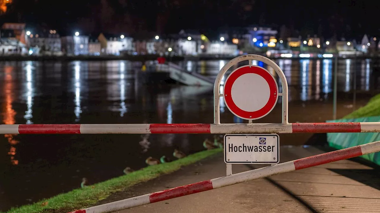 Rheinland-Pfalz & Saarland: Wasserstände an Rhein und Mosel steigen weiter