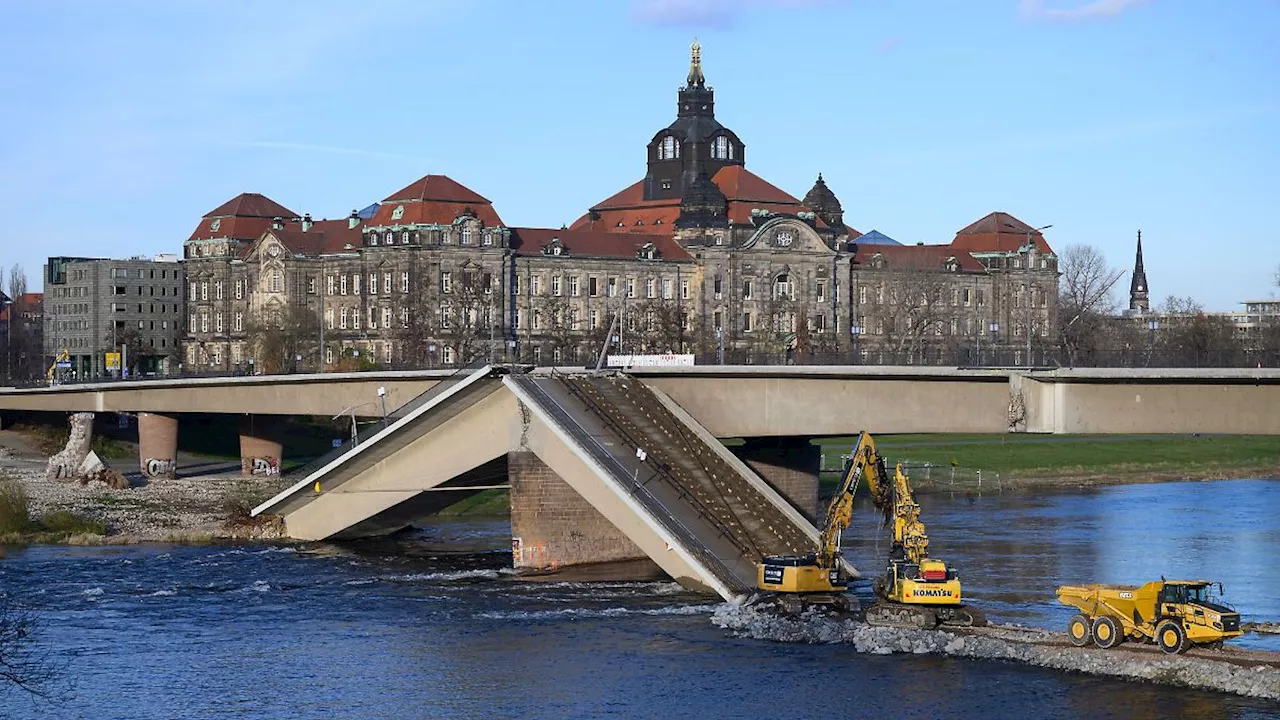 Sachsen: Munitionsexperte überwacht Brückenabriss in Dresden