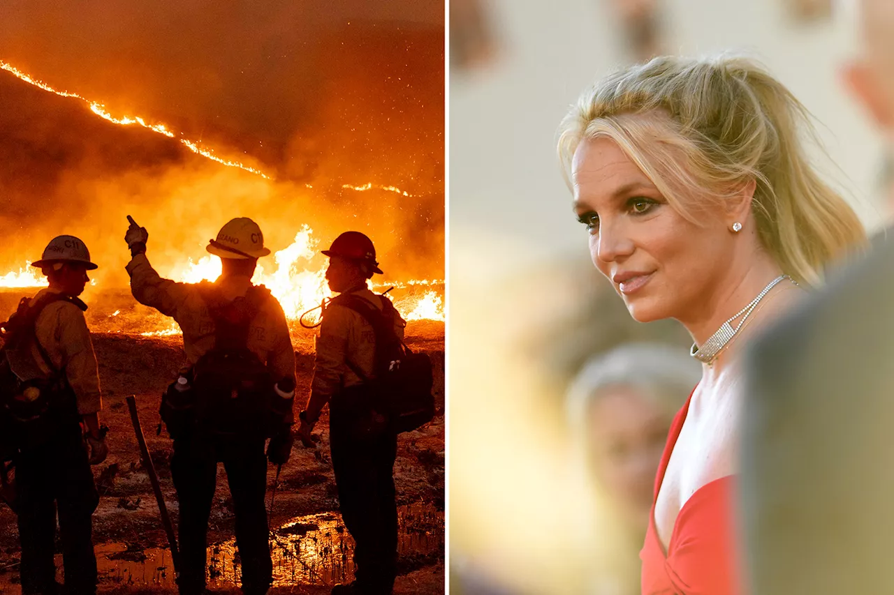 Britney Spears evacuates $7.4M mansion as LA fires rage, drives 4 hours to hotel