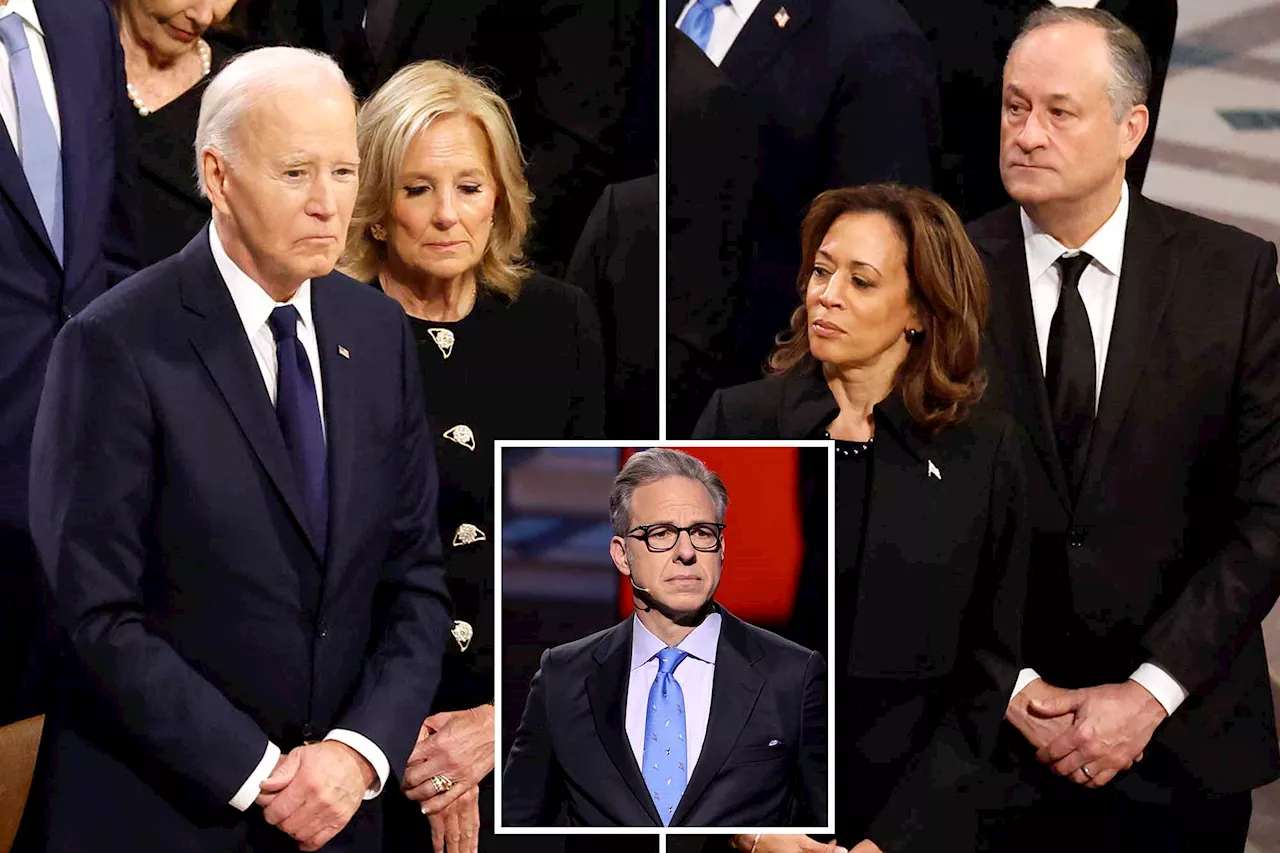 CNN's Jake Tapper observes tensions between Bidens, Kamala Harris at Jimmy Carter funeral: 'Didn’t see a particularly warm greeting'