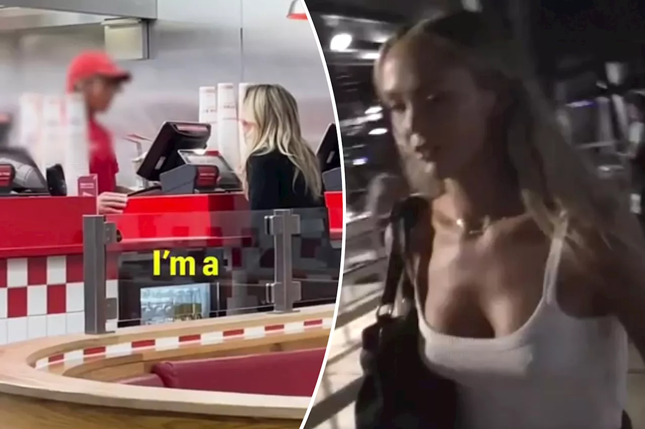 Controversial OnlyFans star slammed as a 'predator' after asking fast food worker for sex on video