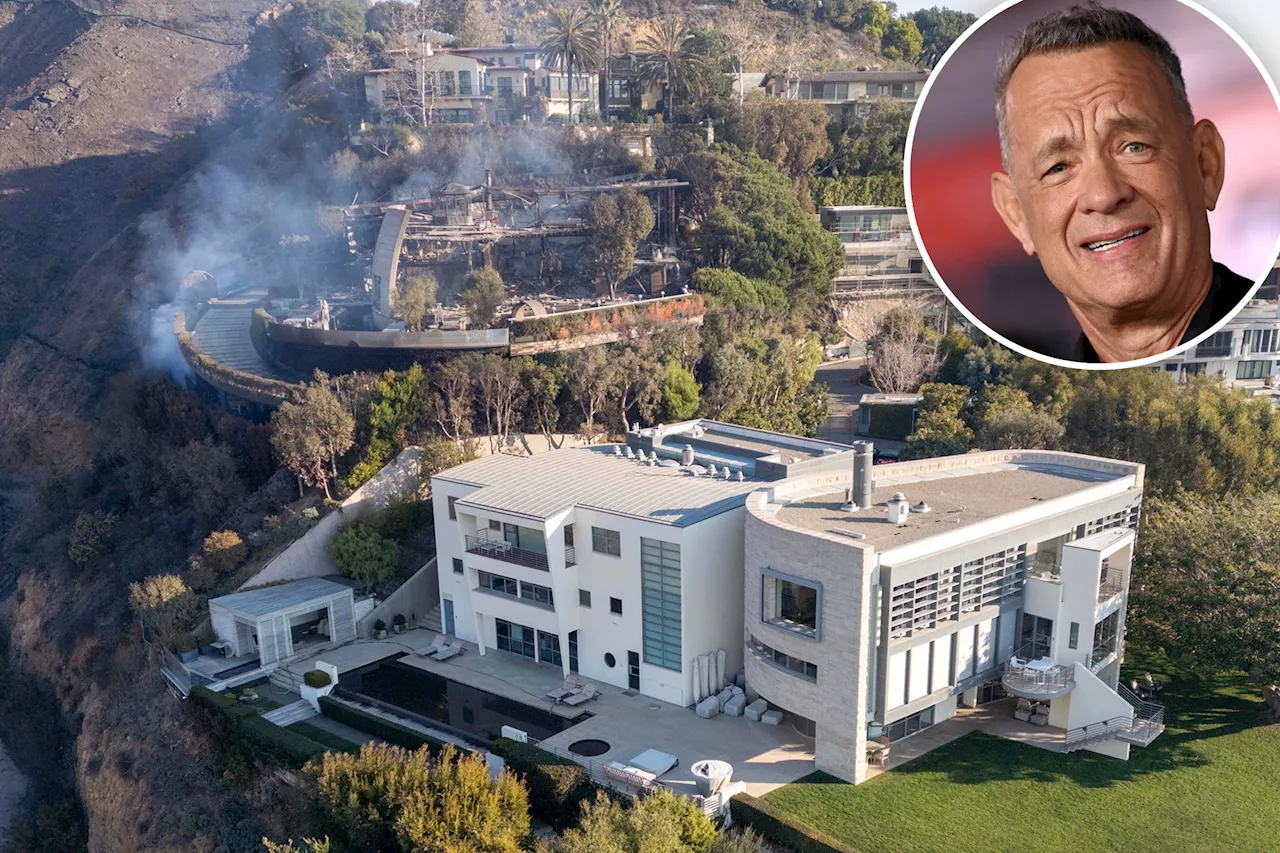 Hanks' Home Survives LA Wildfires as Neighboring Home Reduced to Ashes