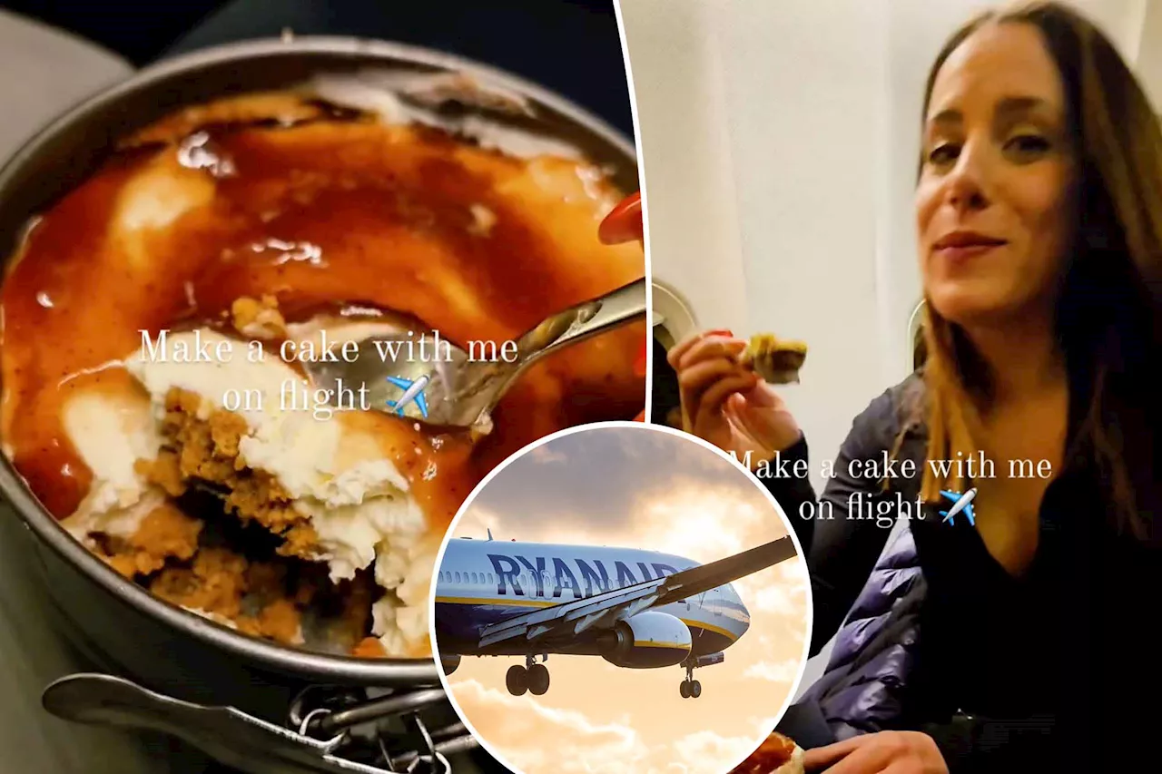 Passenger irritates fellow flyers by preparing dessert from scratch at her seat: 'Dumbest s--t I've seen all day'