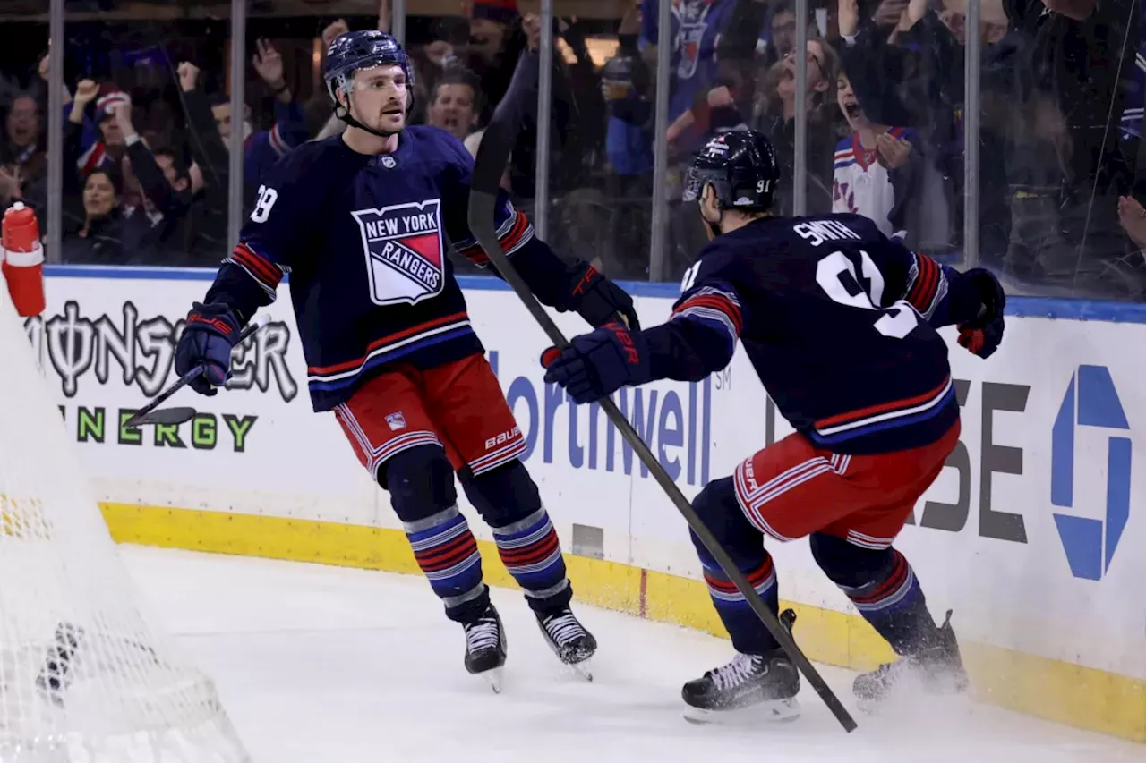 Rangers snag thrilling win over Devils thanks to Sam Carrick's OT goal