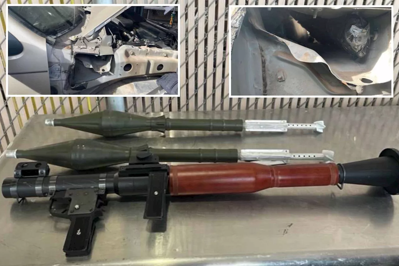 Rocket launcher, RPGs 'likely' bound for Mexican cartels seized at Arizona border