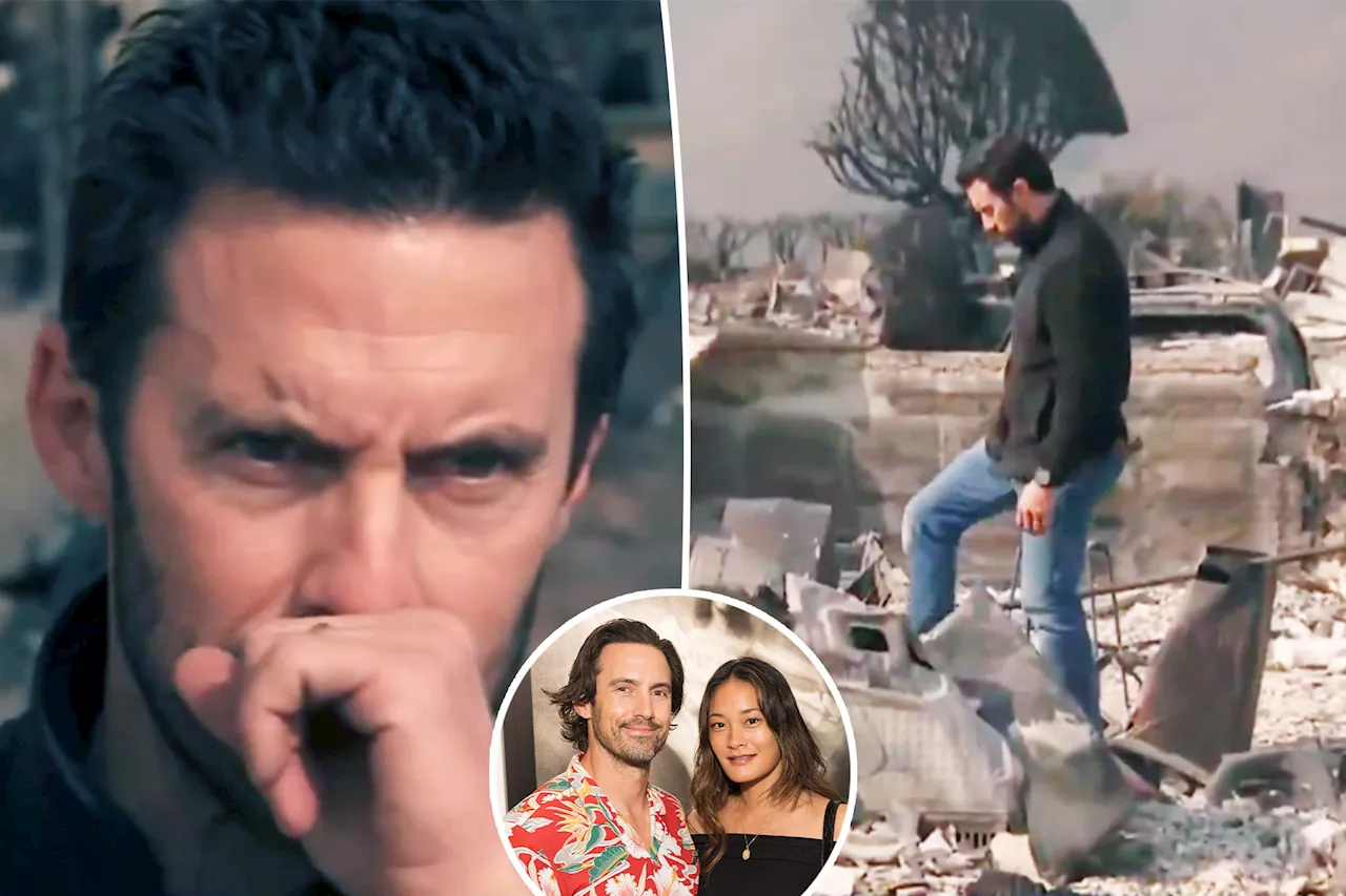 'This Is Us' star Milo Ventimiglia fights tears after home burns down in LA fires days before wife gives birth: 'Your heart just breaks'