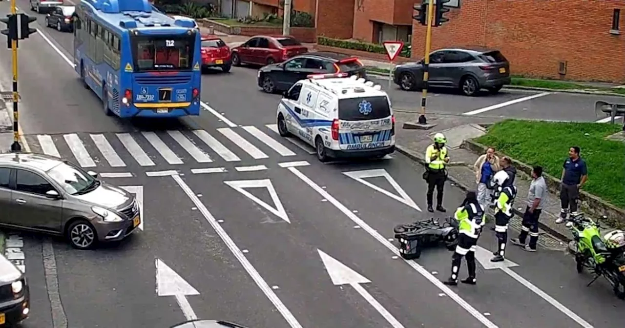 Grave accidente vial en la carrera 7 de Bogotá