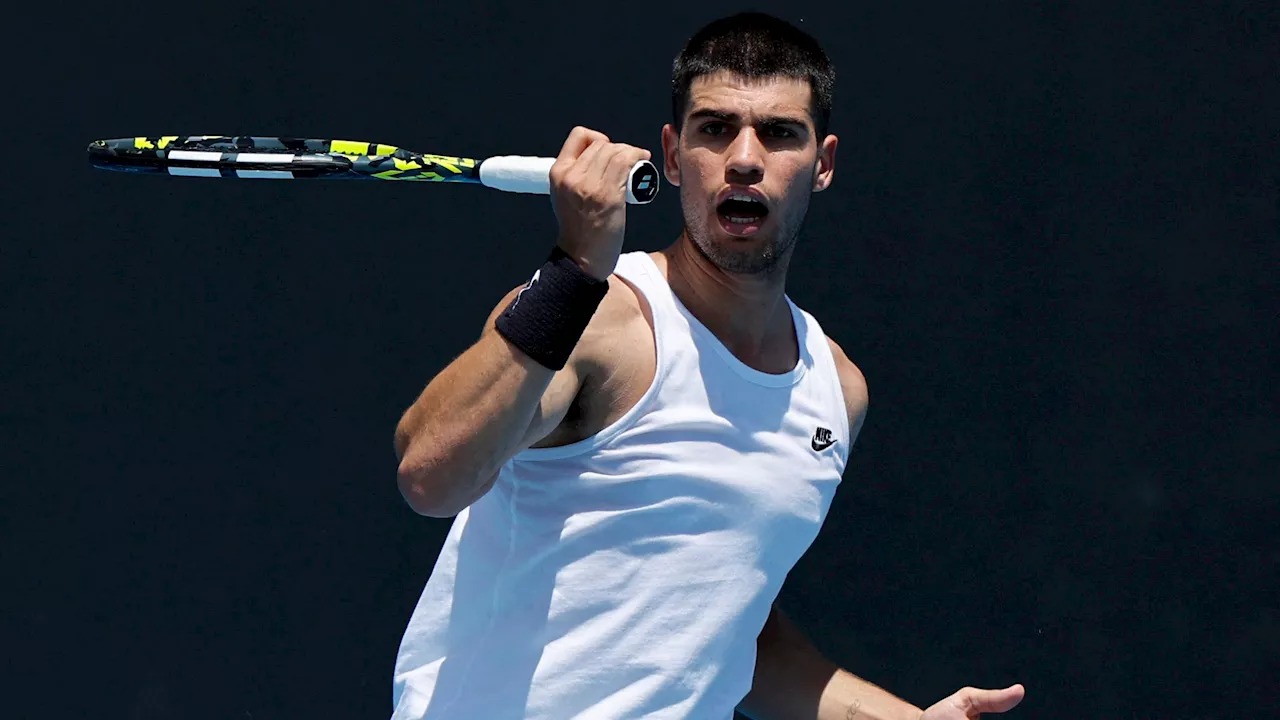 Carlos Alcaraz gana a Popyrin en su último partido antes del Open de Australia