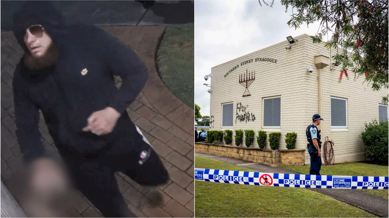 Cops release CCTV image amid Sydney synagogue vandalism probe