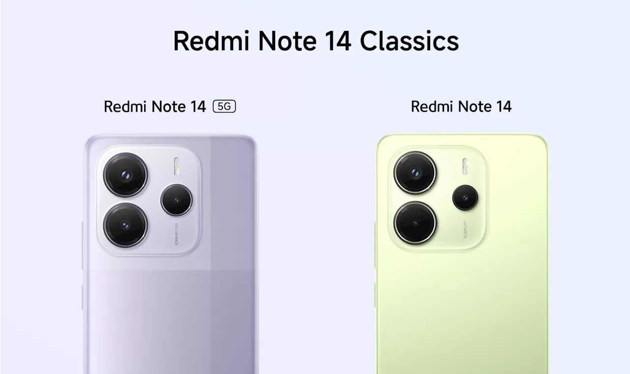 Redmi Note 14 and 14 5G Announced in Malaysia: 108MP Cameras, 120Hz AMOLED Displays, 5G Connectivity