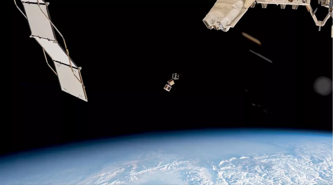 World's 1st wooden satellite deploys from ISS to demonstrate cleaner spacecraft tech (photo)