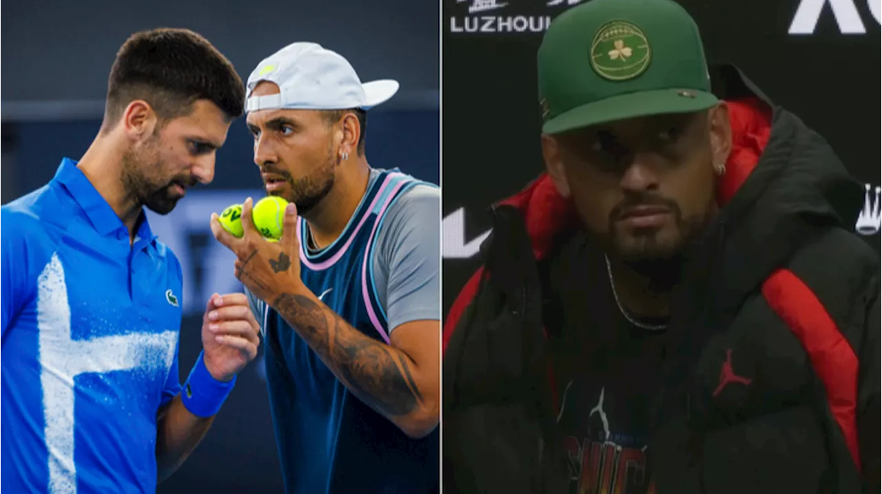 Nick Kyrgios issues statement after Novak Djokovic claims he was 'poisoned' on eve of Australian Open