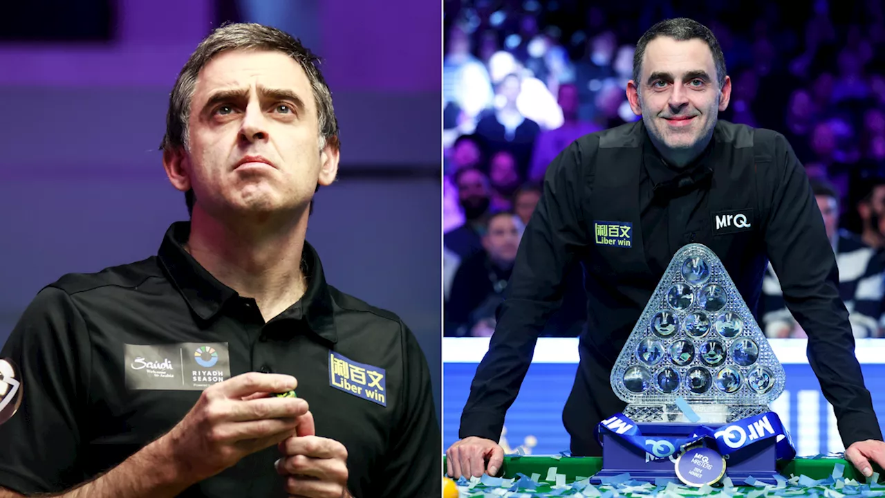 Ronnie O'Sullivan pulls out of Masters title defence as worrying statement released