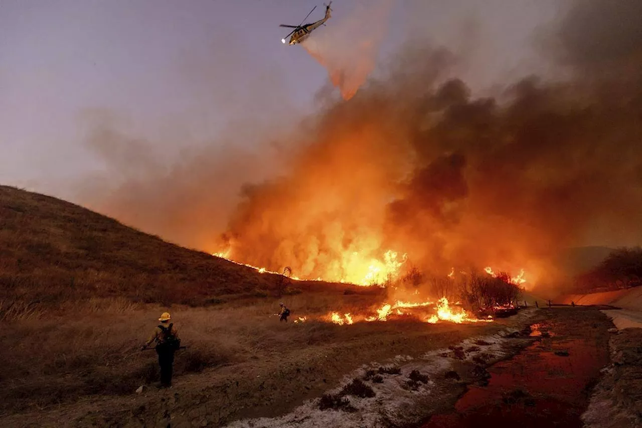 Collision with drone knocks Canadian firefighting plane out of L.A. battle