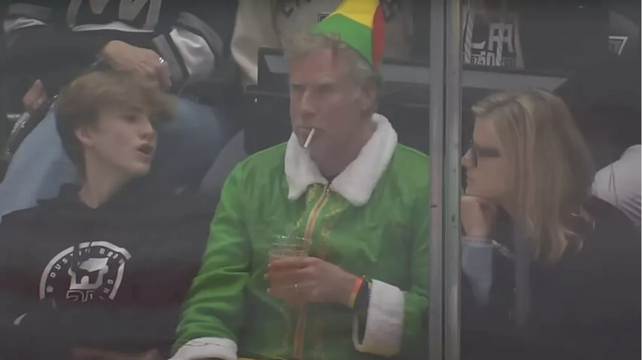 Will Ferrell wore Elf costume to hockey game just to get a little weird with it