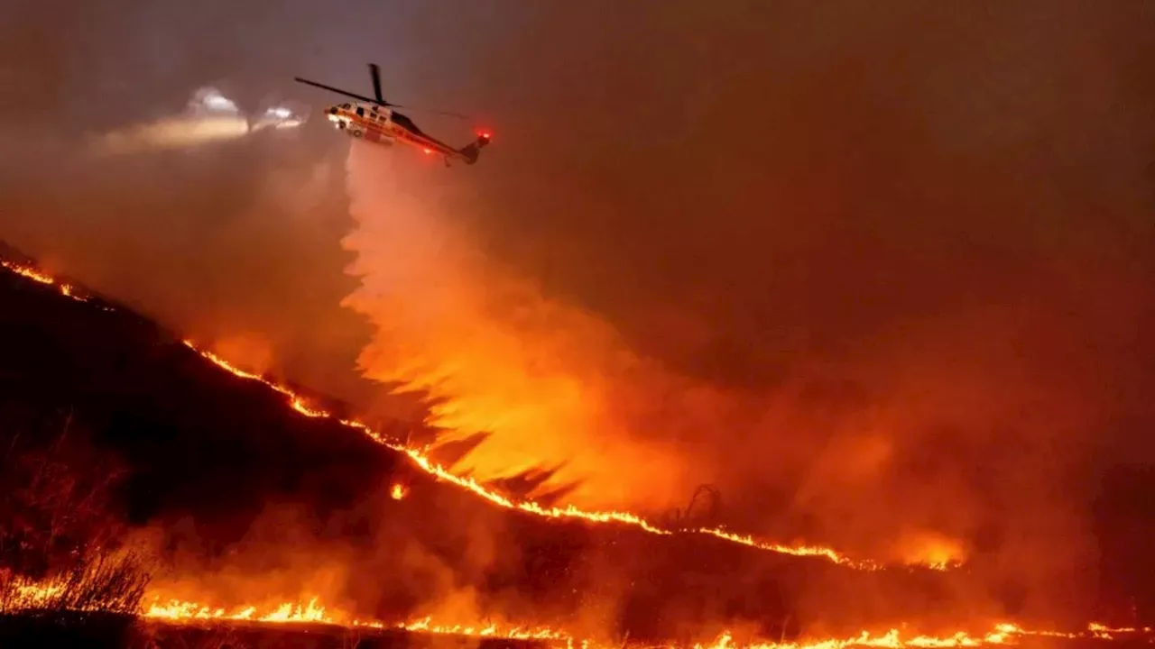 LA wildfire spreads towards Kardashian enclave as celebs including Bella Hadid & Paris Hilton count cost...