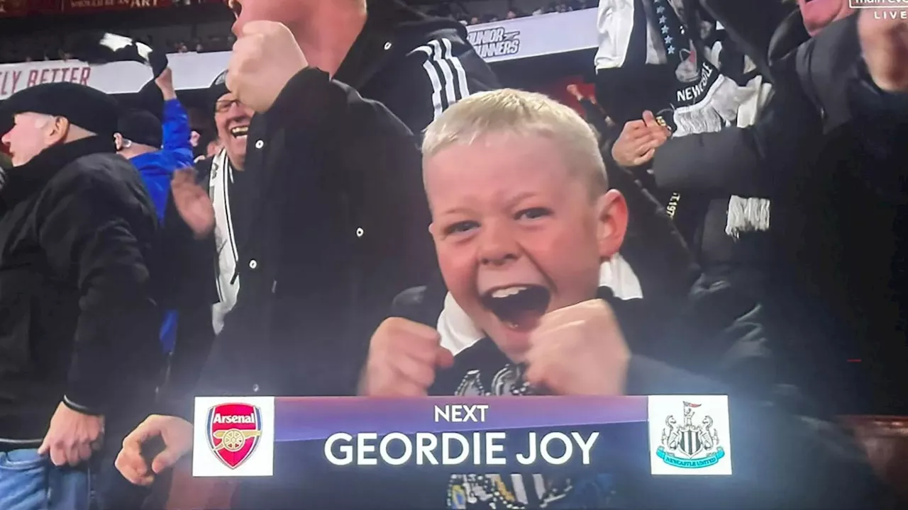 Toon Fan Skips School for Arsenal Clash, Caught Celebrating on Camera