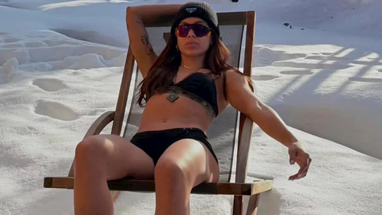 Anitta Rings in the New Year with Icy Snow Vacay in Scanty Attire