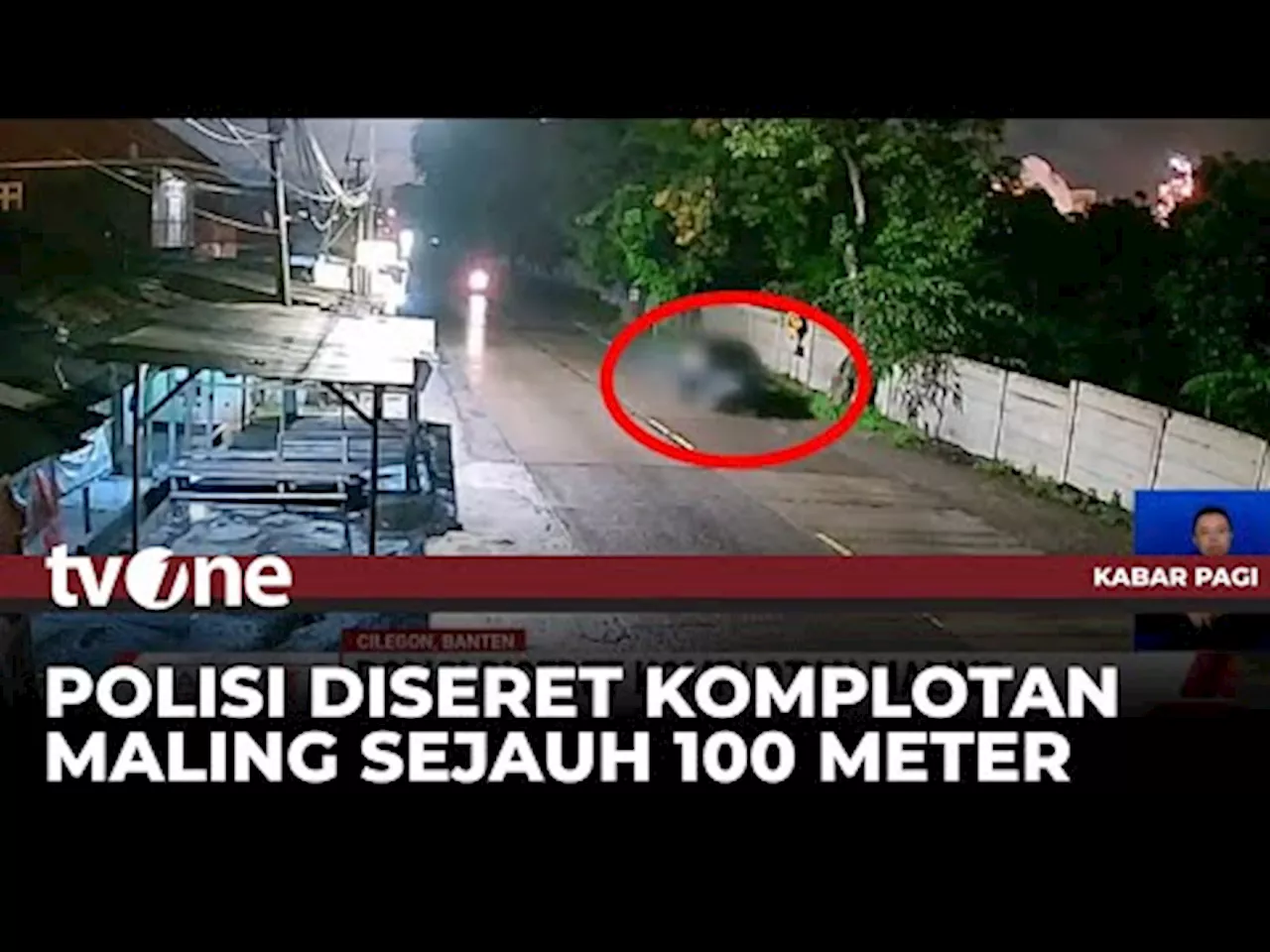 Detik-detik Polisi di Cilegon Diseret Komplotan Maling Sejauh 100 Meter!