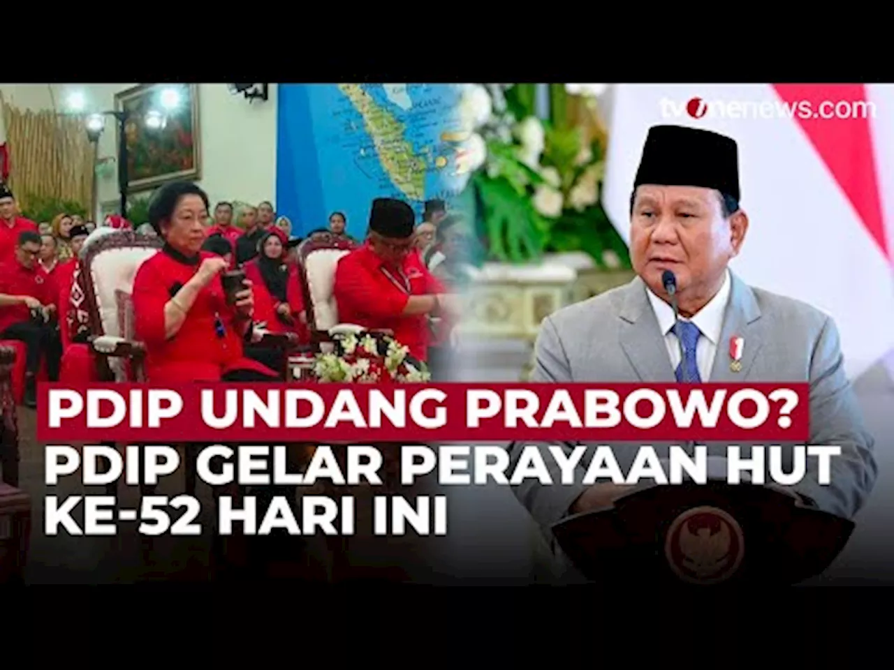 PDIP Gelar Perayaan HUT Ke-52 Secara Sederhana, Undang Presiden Prabowo?