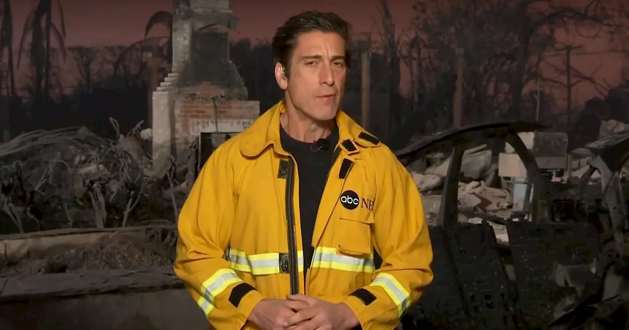 David Muir Doesn't Tailor Fire Jacket During Thursday Coverage