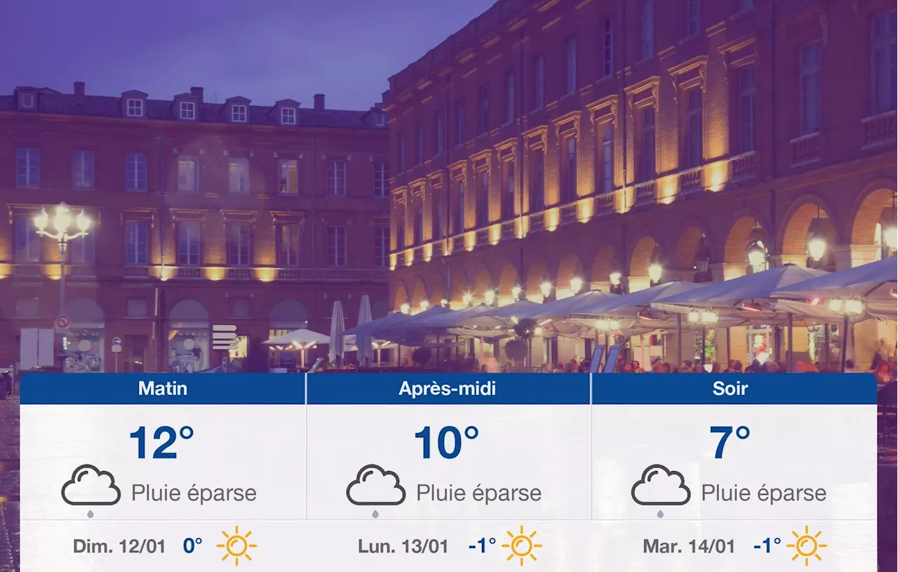 Météo Toulouse: prévisions du samedi 11 janvier 2025