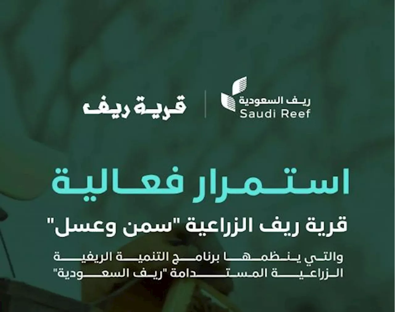 ريف السعودية: تمديد فعالية قرية ريف للسمن والعسل