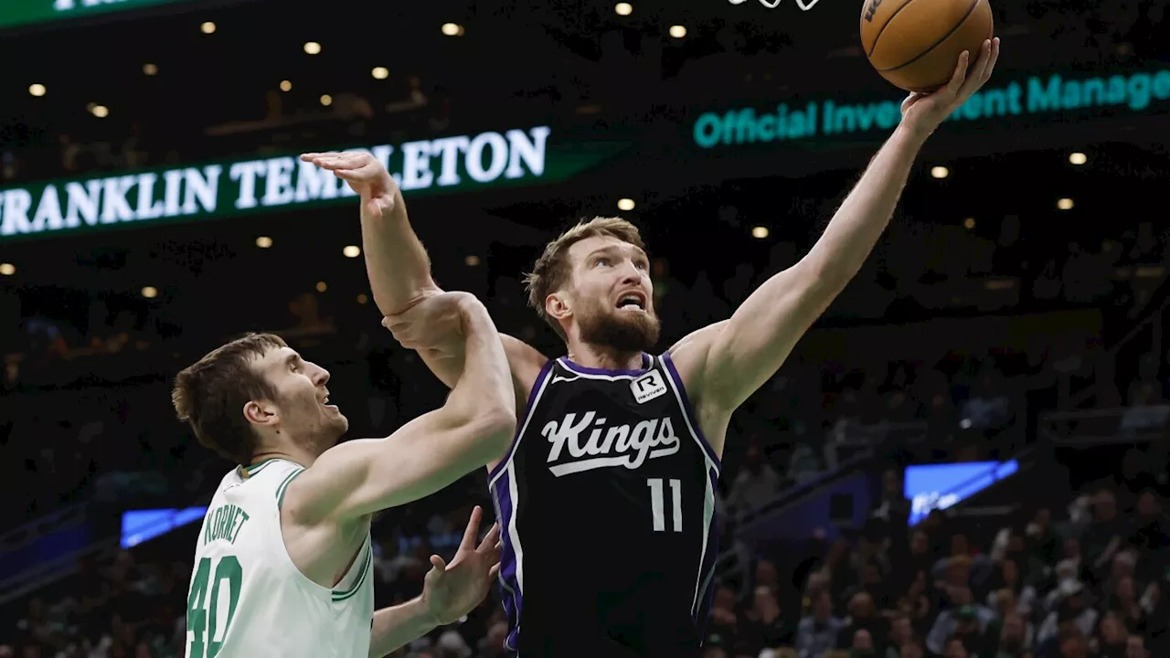 Domantas Sabonis has 23 points and career-high 28 rebounds as Kings rally to beat Celtics 114-97