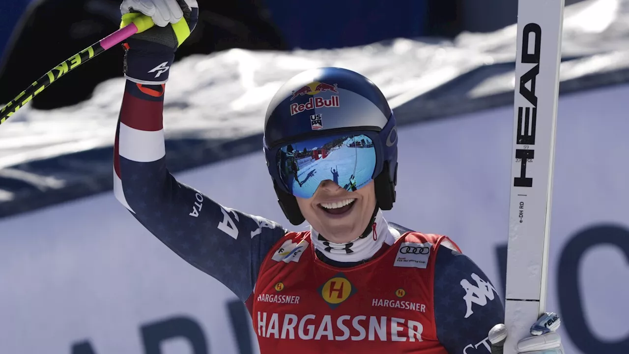 Lindsey Vonn impresses skiing into 6th place in her first World Cup downhill race since 2019