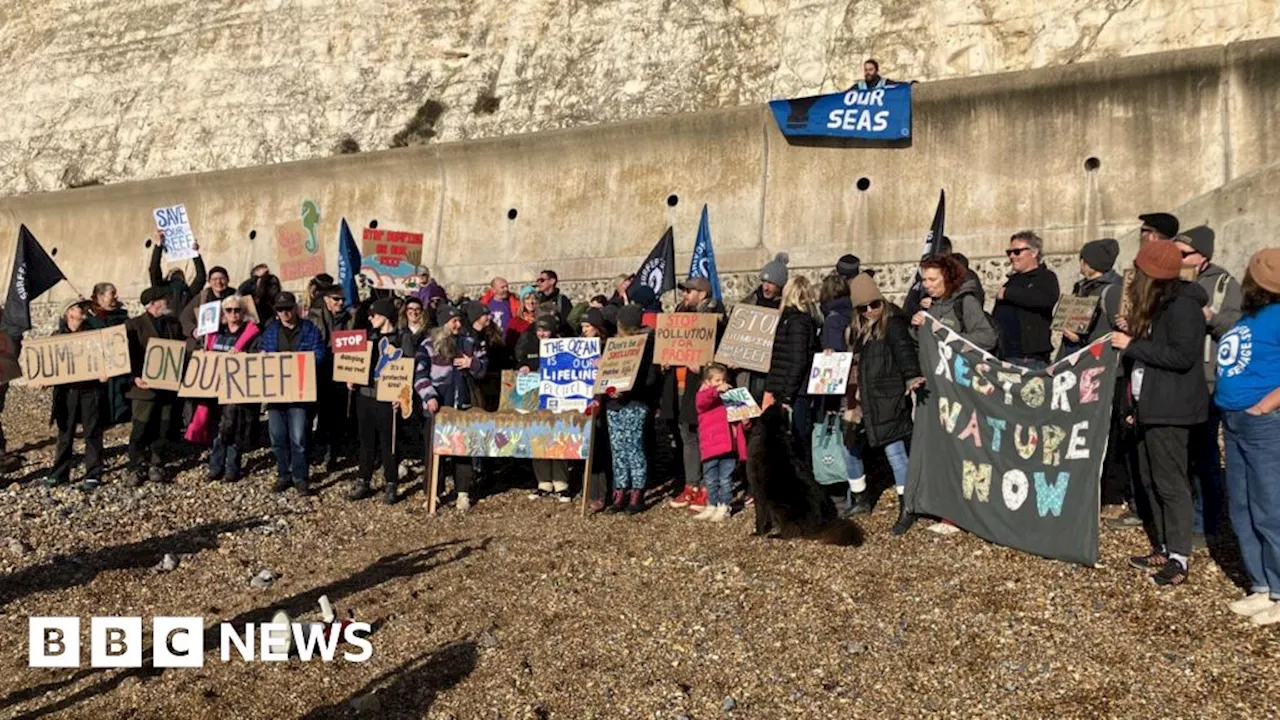 Protest over Dredging Sediments Dumped Near Brighton