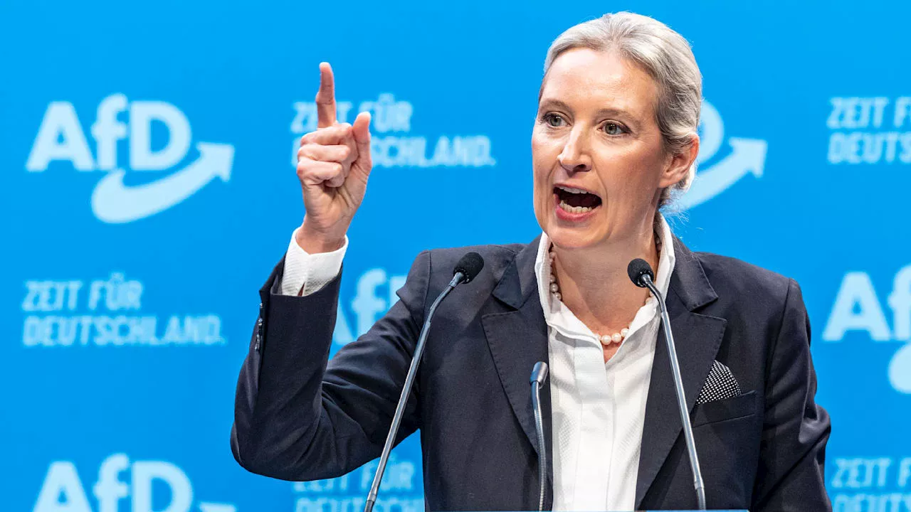 Nur noch acht Punkte Rückstand: Jetzt schießt sich Weidel auf CDU ein