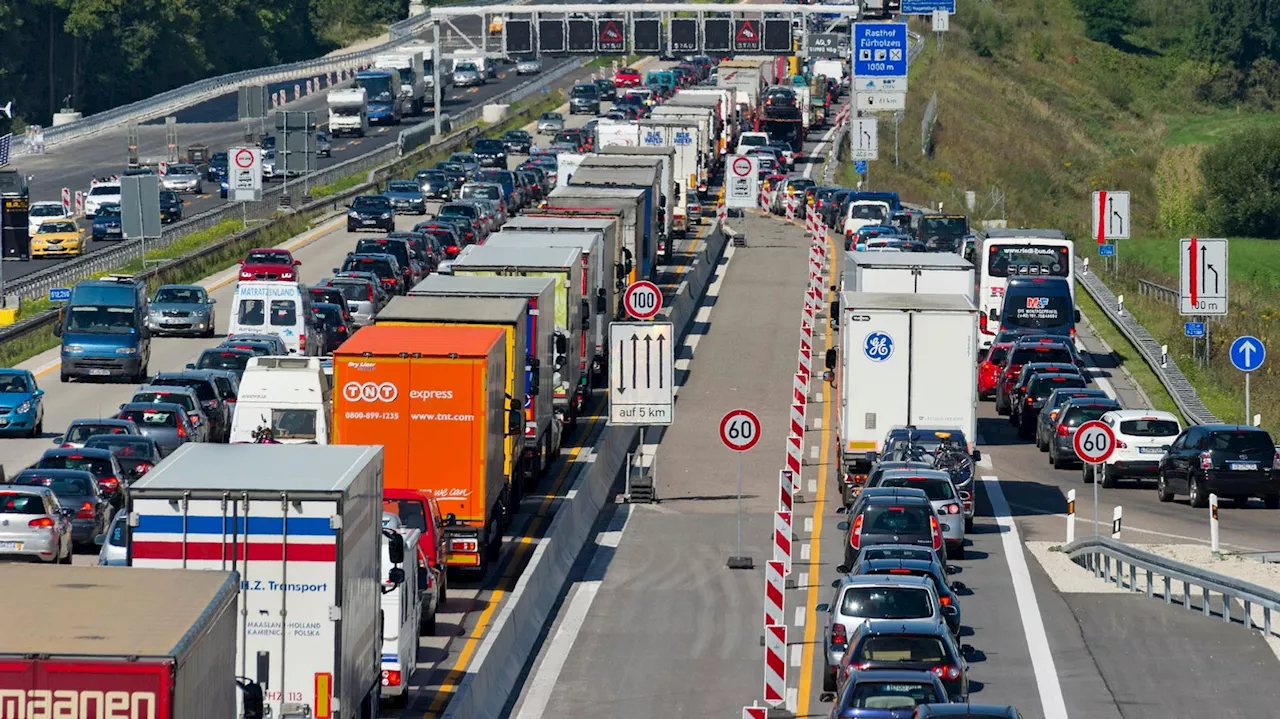 Verkehrschaos auf der A9 bei Ingolstadt: Polizei fordert Tempo-Reduktion bei Baustelle