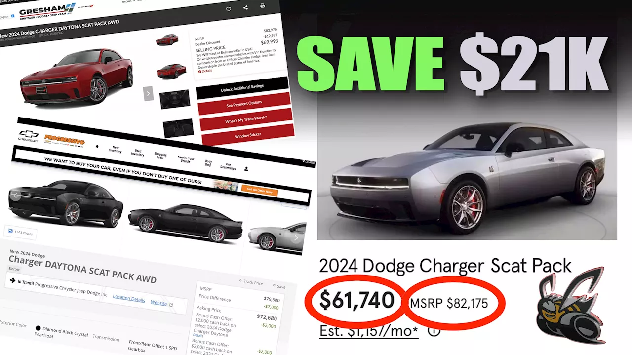 Dodge Charger Daytona EVs Discounted by Up to $21,000