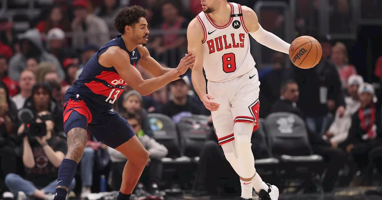 LaVine scores 33 points as Bulls beat Wizards 138-105 for 5th win in 7 games