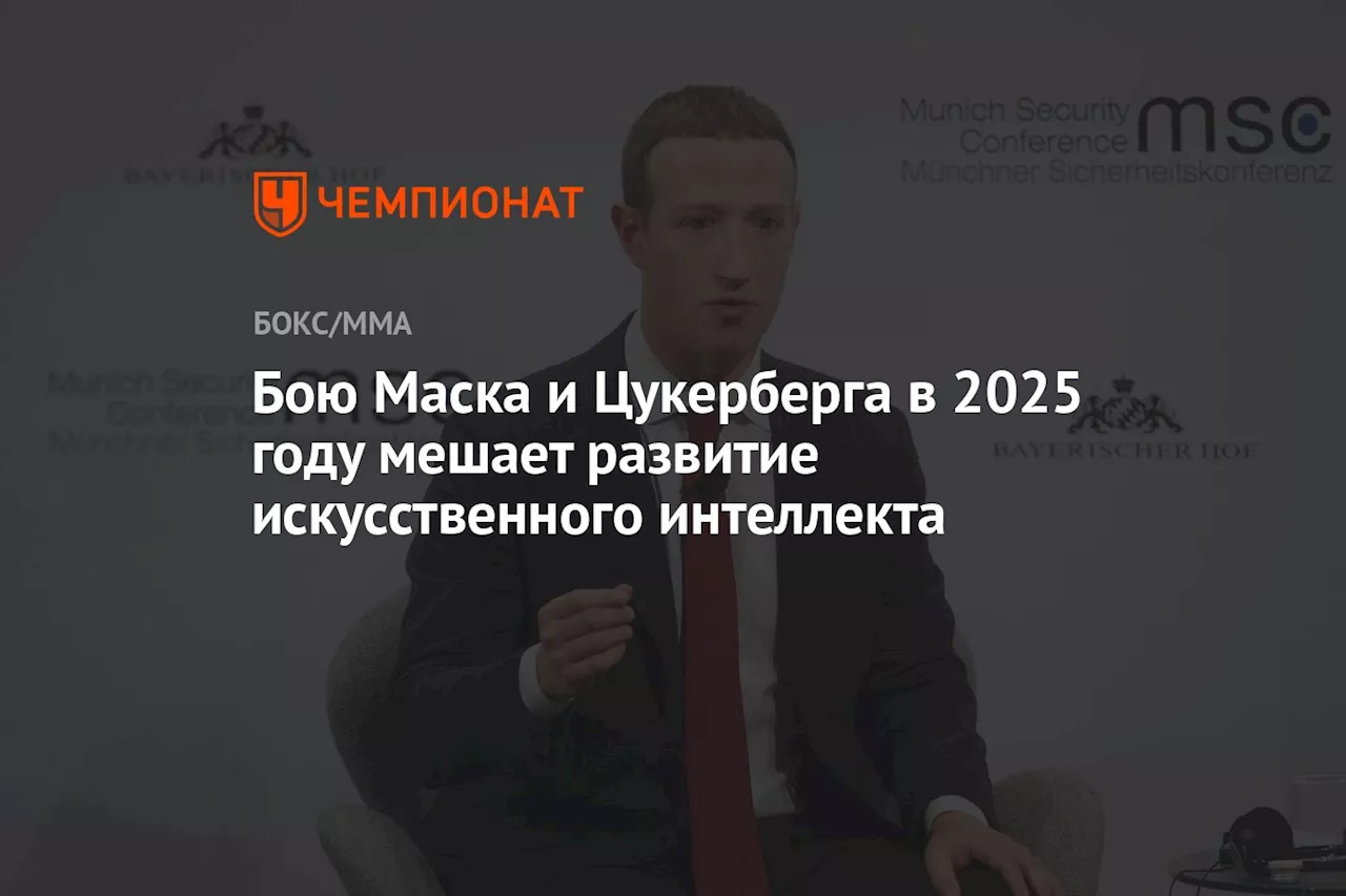 Бою Маска и Цукерберга в 2025 году мешает развитие искусственного интеллекта