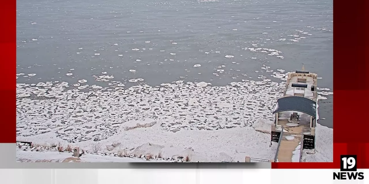 Frigid temps are serving up ice pancakes on Lake Erie