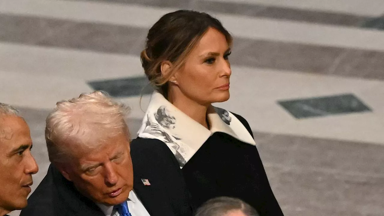 The secret message stitched into Melania Trump's garments at Jimmy Carter's funeral that explain her...